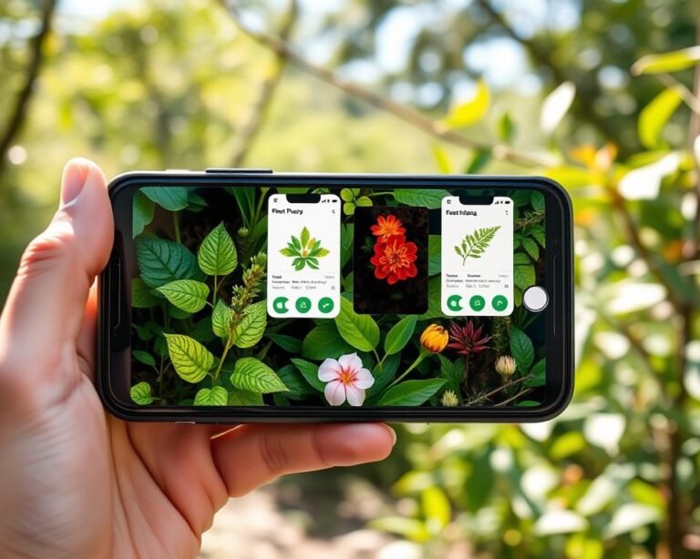 Aplicativo identifica as plantas no celular
